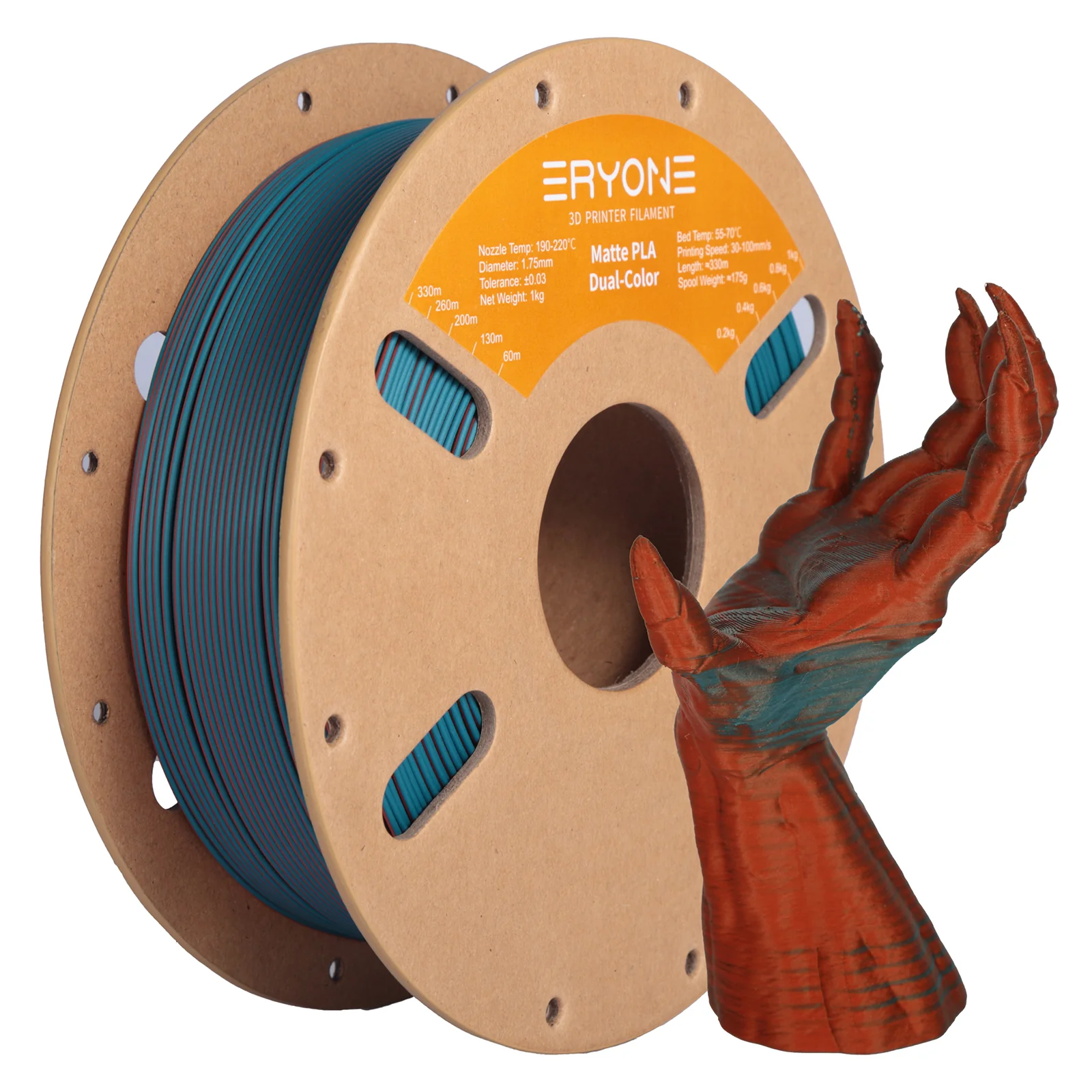 (Pre-Sale)PLA Matte Dual-Color Filament，1kg (MOQ:20 Rolls,Mixable) - Image 5