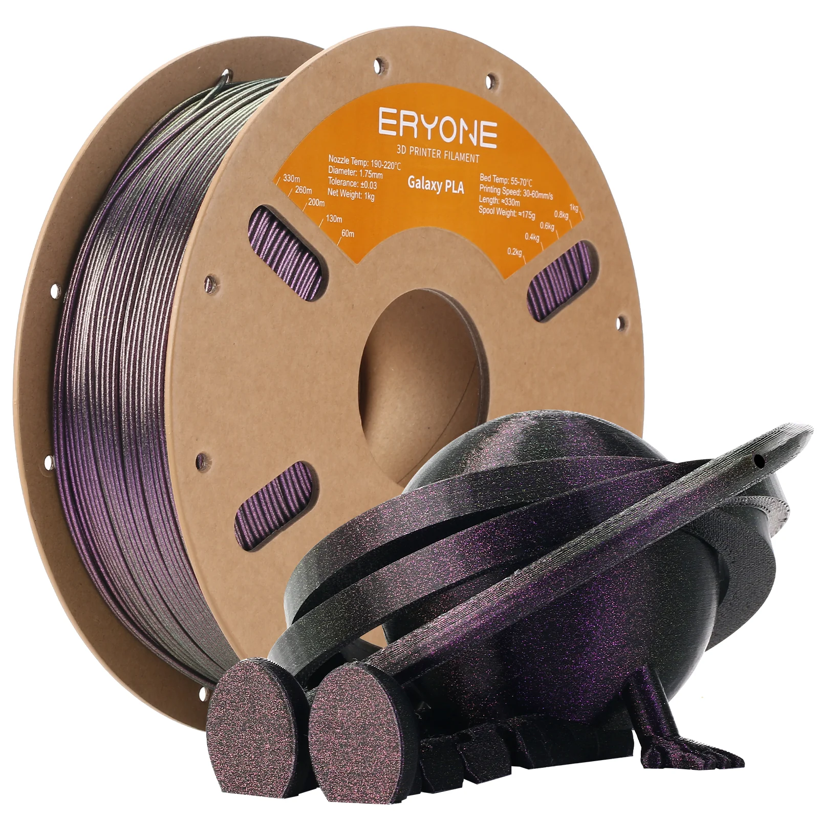 PLA Galaxy Sparkly Glitter Filament - 1.75mm±0.03mm (1kg) - Image 5