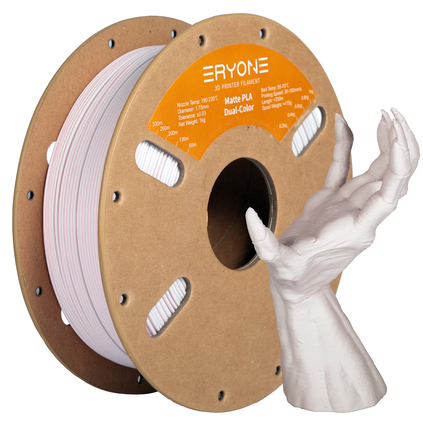 PLA Matte Gradient Dual-Color Filament - 1.75mm±0.03mm (1kg) - Image 15