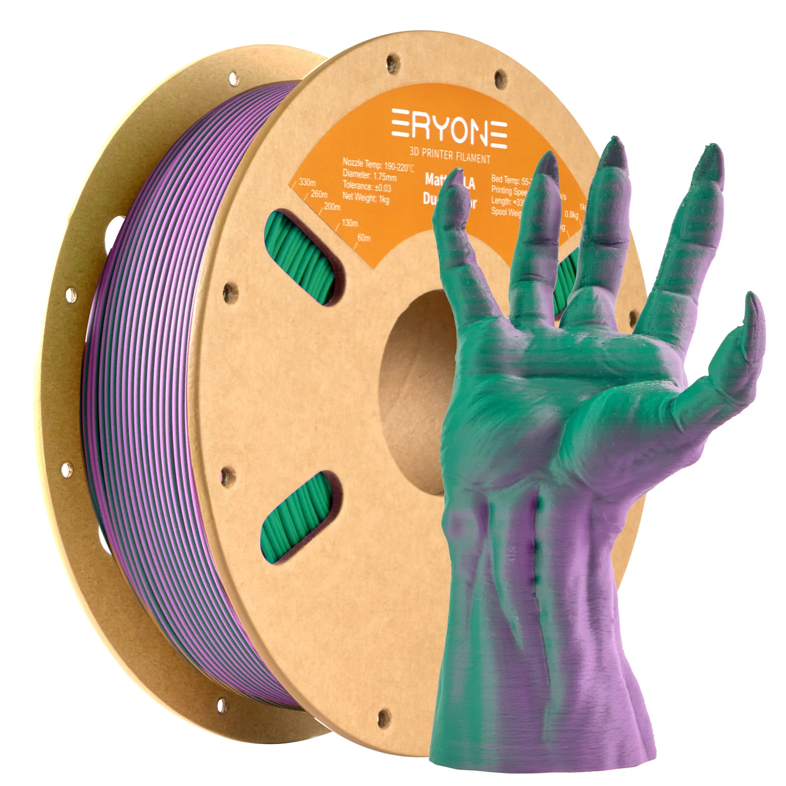 (Pre-Sale)PLA Matte Dual-Color Filament，1kg (MOQ:20 Rolls,Mixable) - Image 11