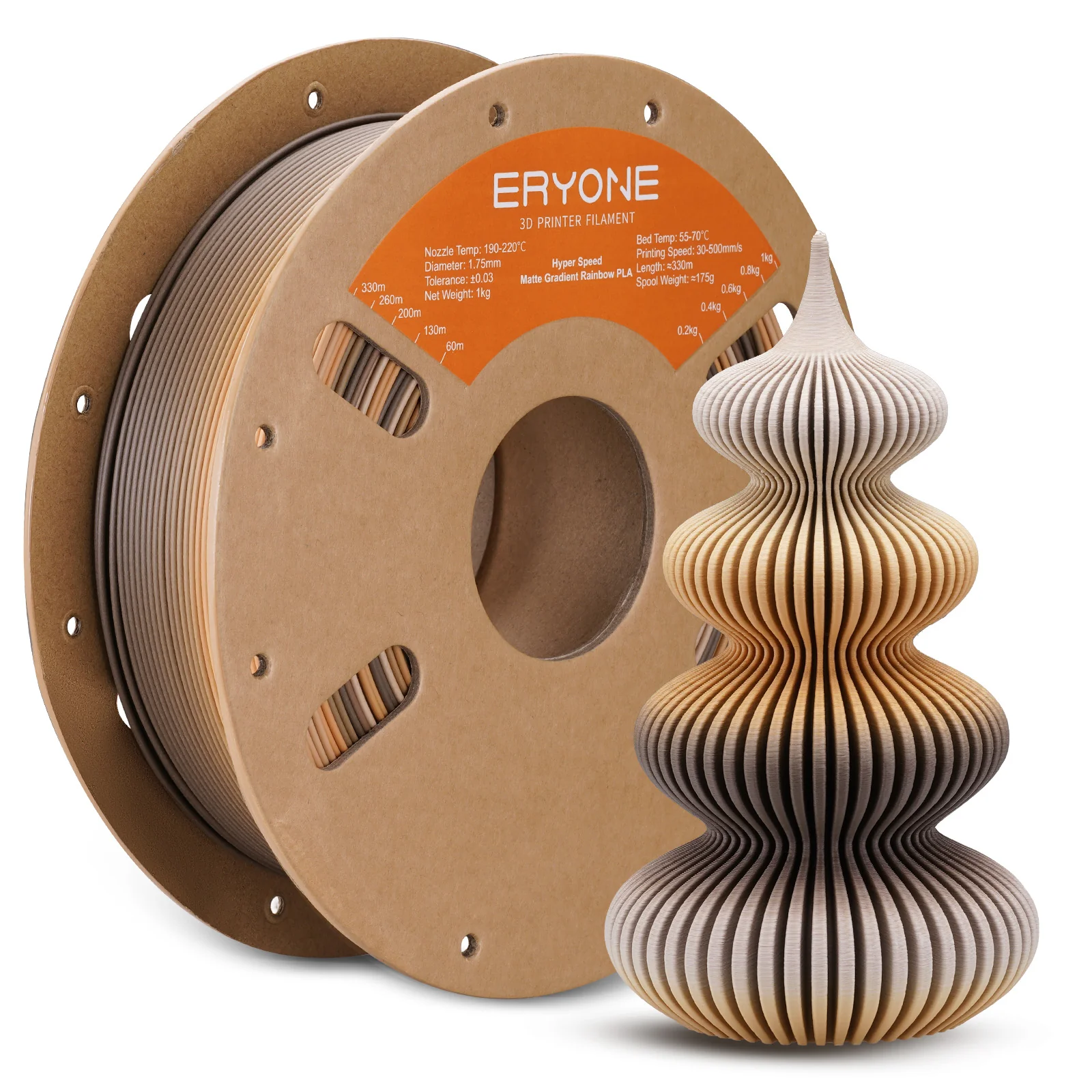 PLA Matte & Matte Rainbow Filament - 1.75mm±0.03mm (1kg) - Image 27