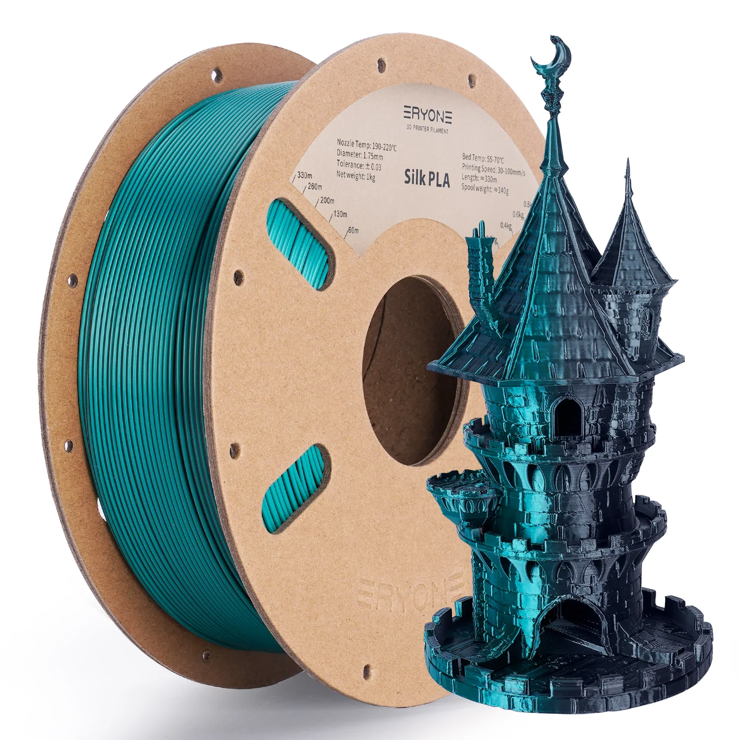 PLA Silk Dual-Color Filament - 1.75mm±0.03mm (1kg) - Image 15