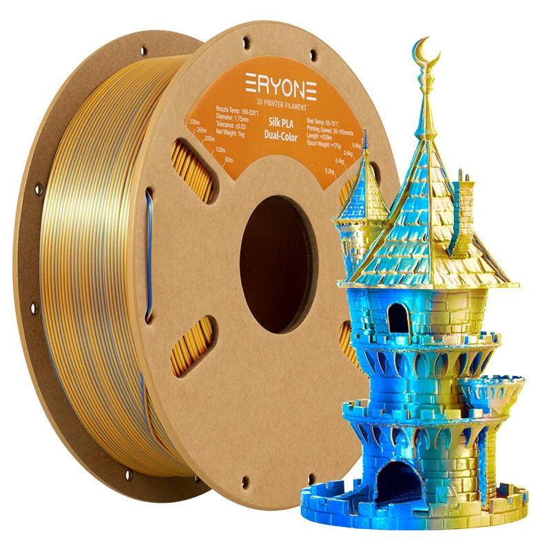 PLA Silk Dual-Color Filament - 1.75mm±0.03mm (1kg) - Image 16