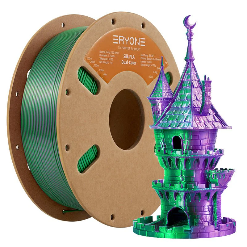 PLA Silk Dual-Color Filament - 1.75mm±0.03mm (1kg) - Image 17