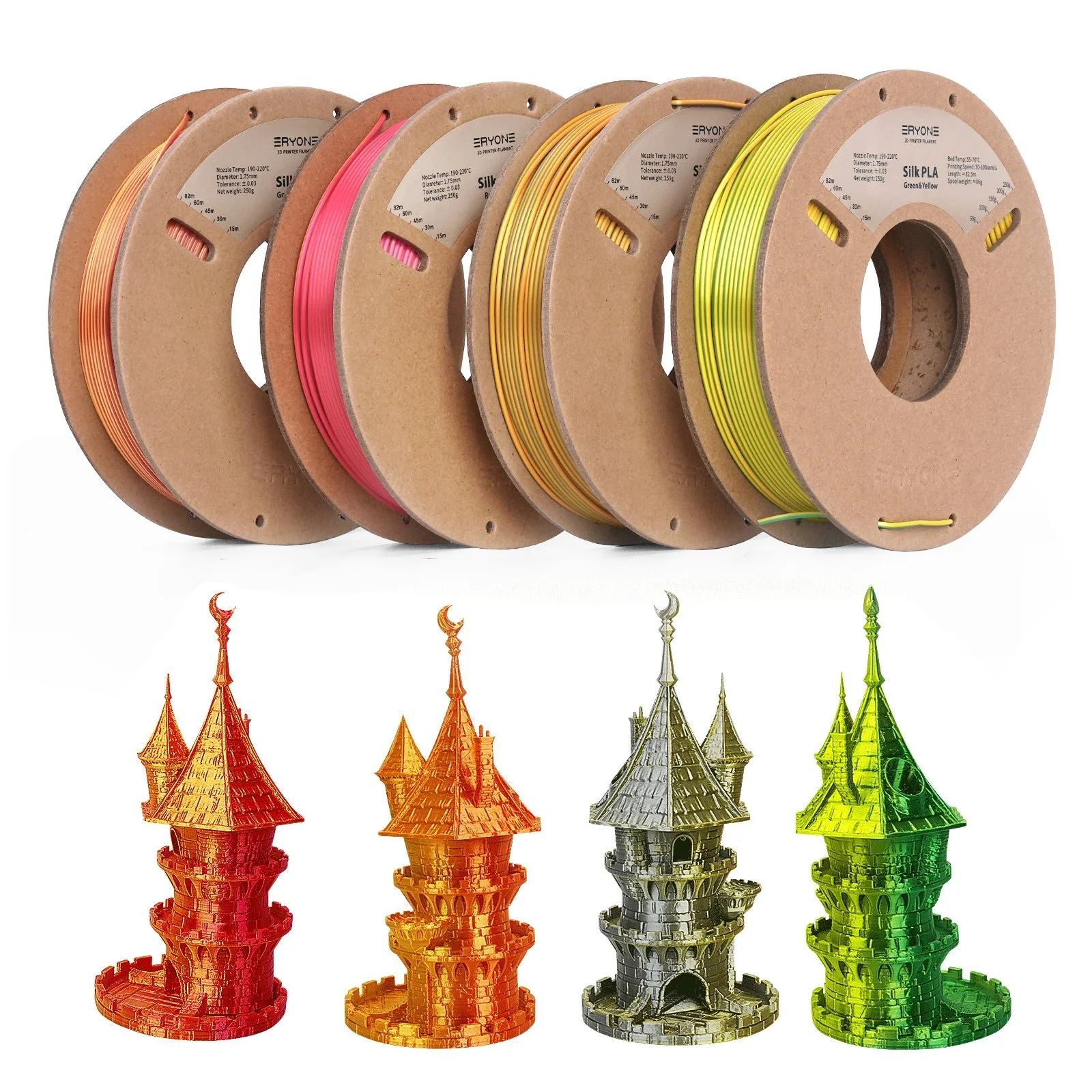 PLA Silk Dual-Color Filament - 1.75mm±0.03mm (1kg) - Image 18