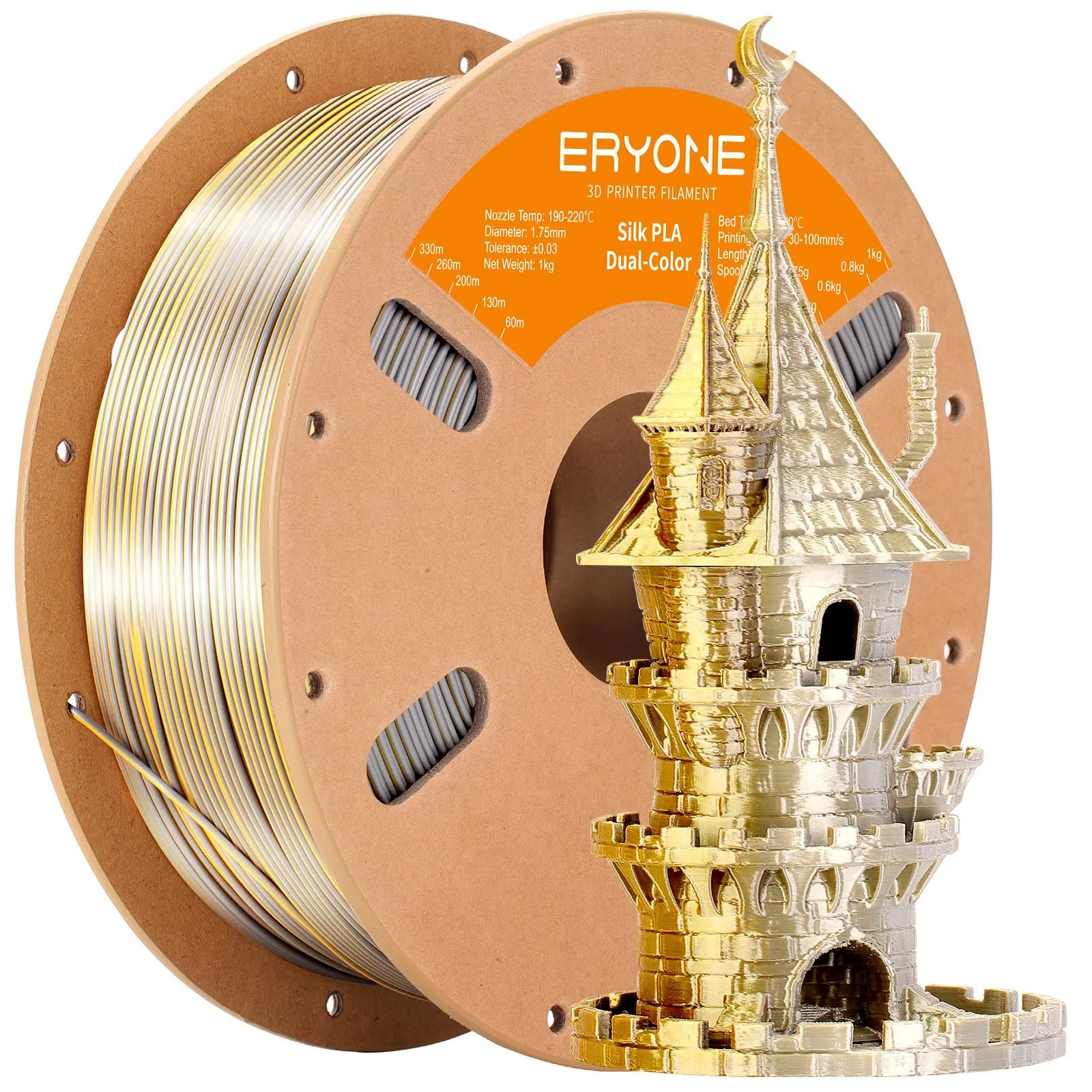 PLA Silk Dual-Color Filament - 1.75mm±0.03mm (1kg) - Image 22