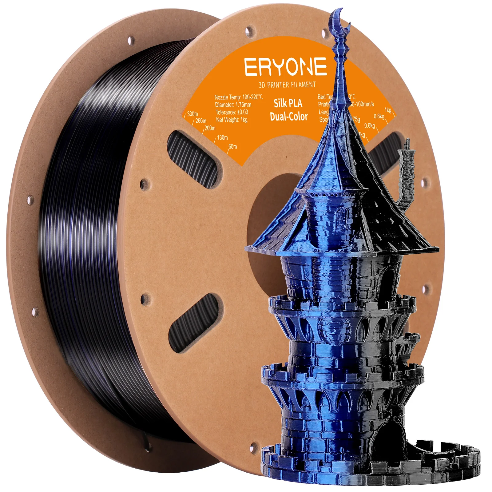 PLA Silk Dual-Color Filament - 1.75mm±0.03mm (1kg) - Image 23