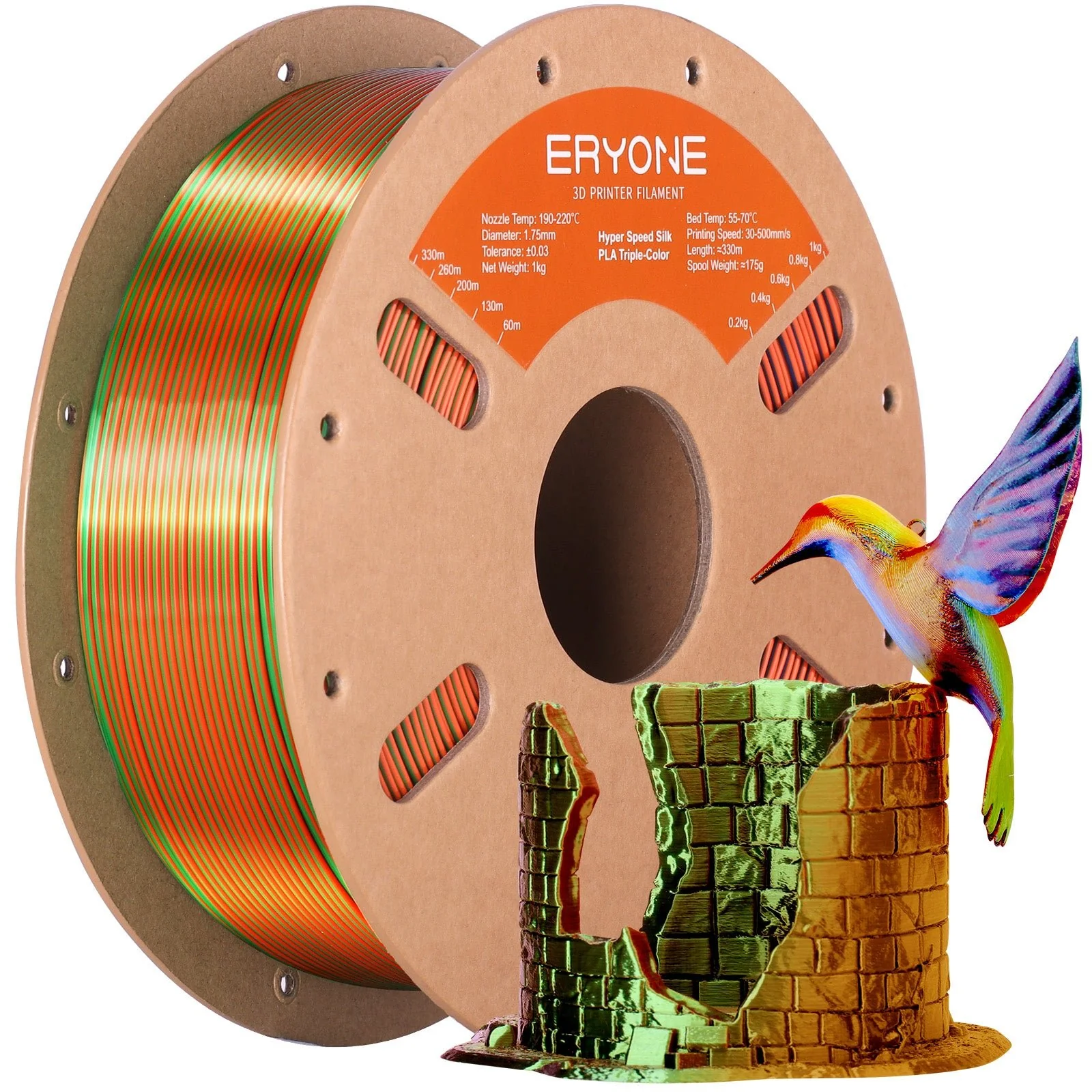 PLA Silk Triple-Color Filament - 1.75mm±0.03mm (1kg) - Image 20
